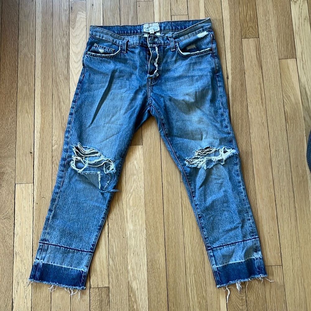 Current/Elliott The Fling Release Hem Button-27